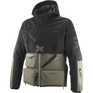 Motorradjacke IXON Etna Khaki-Schwarz