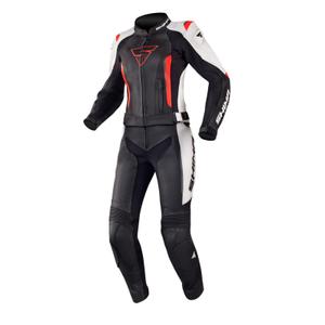 Shima Miura Schwarz-Weiß-Fluorrot Motorradoverall für Frauen Ausverkauf