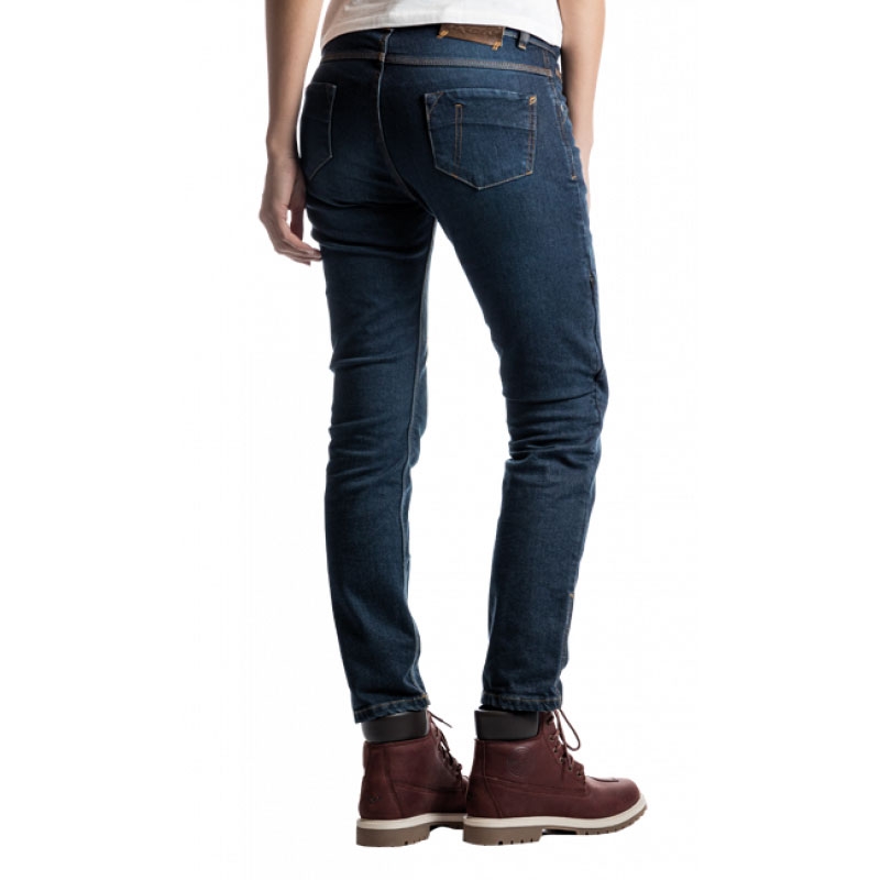 Damen-Motorradjeans IXON Billie in verwaschenem Blau
