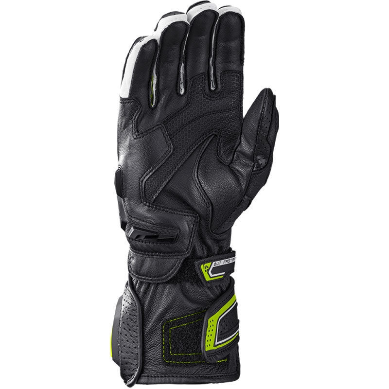 Motorradhandschuhe IXON Tornado Air schwarz-weiß-fluogelb
