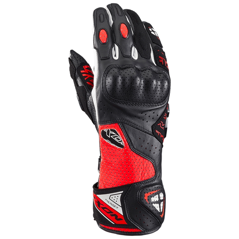 Motorradhandschuhe IXON Thunder Air schwarz-rot-weiß