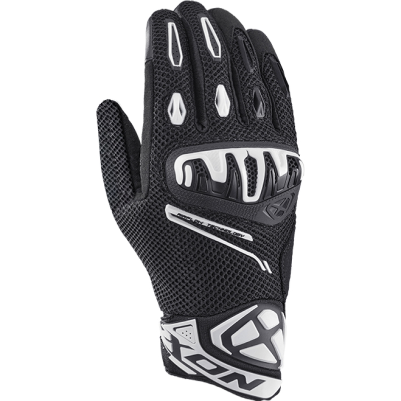 Motorradhandschuhe IXON Mirage Airflow schwarz-weiß