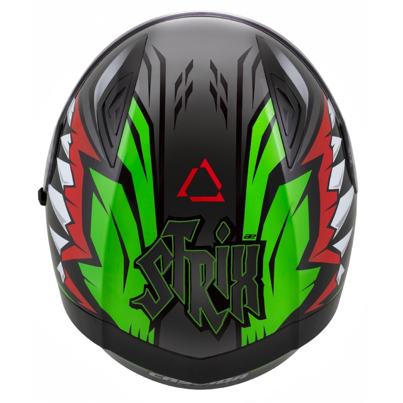 Cassida Orbit Strix Integralhelm rot-grün-grau-weiß-schwarz