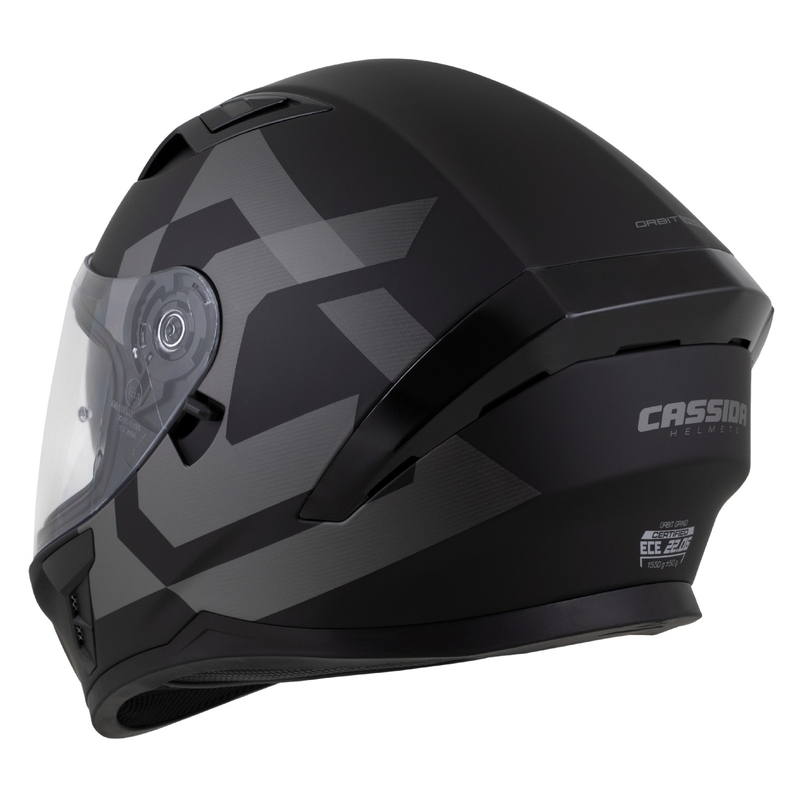 Cassida Orbit Grind Integralhelm matt schwarz-grau