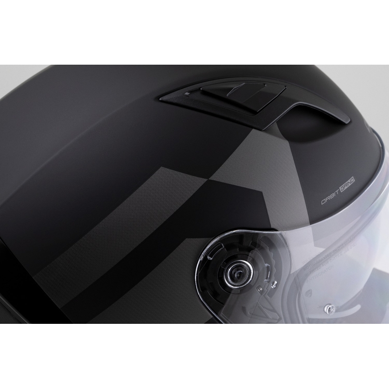 Cassida Orbit Grind Integralhelm matt schwarz-grau