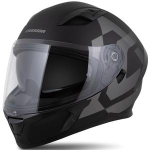 Cassida Orbit Grind Integralhelm matt schwarz-grau