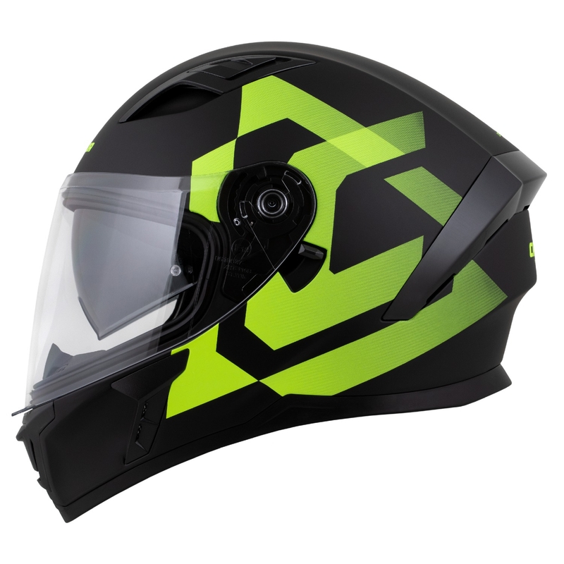 Cassida Orbit Grind Integralhelm mattschwarz-fluogelb