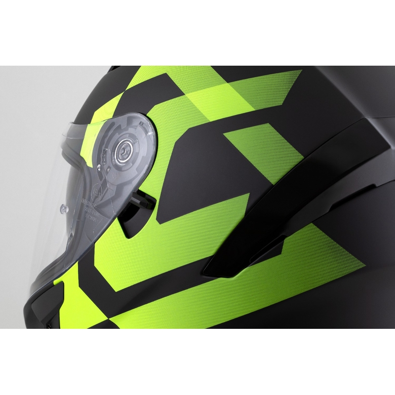 Cassida Orbit Grind Integralhelm mattschwarz-fluogelb