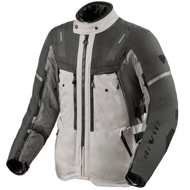 Revit Sand 5 H2O Motorradjacke Silber-Anthrazit