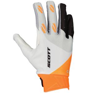 SCOTT EVO RACE Motocross-Handschuhe weiß-orange