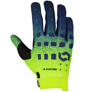 SCOTT Podium PRO Motocross-Handschuhe lila-blau-fluogelb