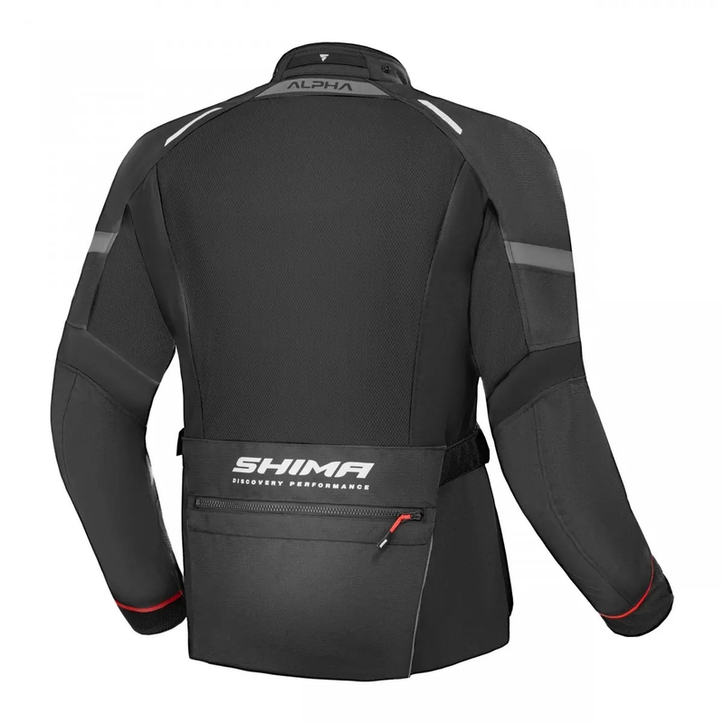 Shima Alpha Motorradjacke schwarz