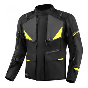 Motorradjacke Shima Runner schwarz-fluogelb