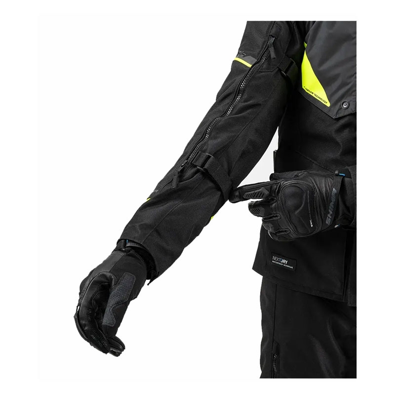 Motorradjacke Shima Runner schwarz-fluogelb