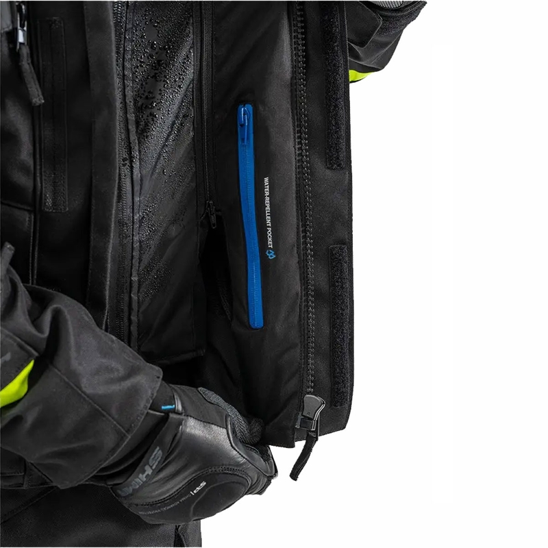 Motorradjacke Shima Runner schwarz-fluogelb