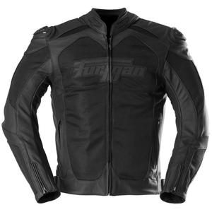 Furygan Speed Mesh 3 Leder-Motorradjacke schwarz