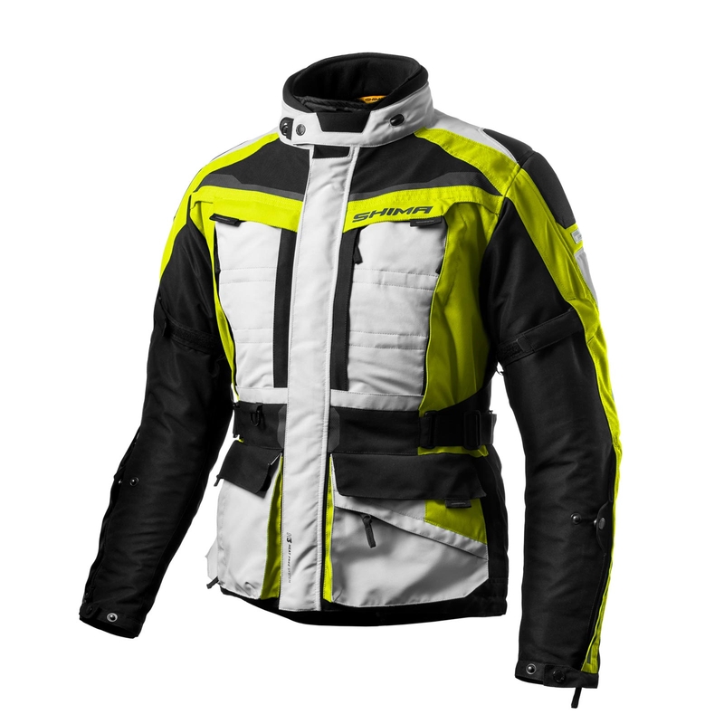 Shima Horizon fluo gelb-grau-schwarze Motorradjacke