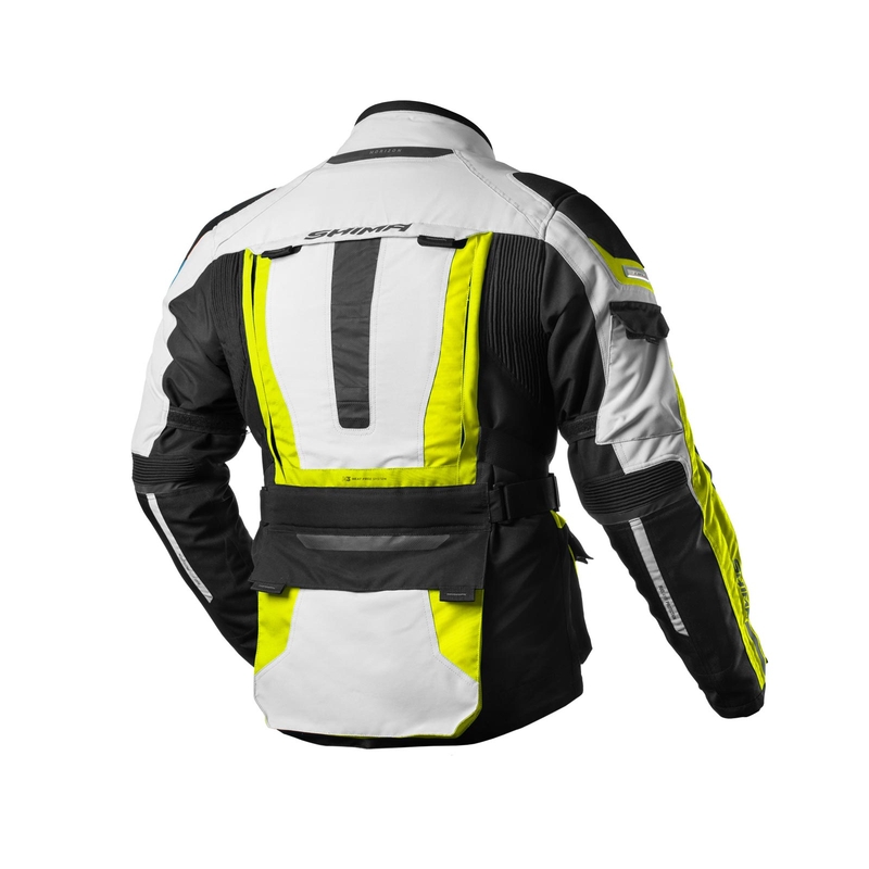 Shima Horizon fluo gelb-grau-schwarze Motorradjacke