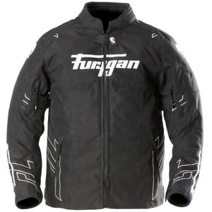 Furygan Neon Kid Kinder Motorradjacke schwarz-weiß