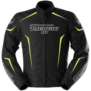 Motorradjacke Furygan Yori schwarz-weiß-fluogelb