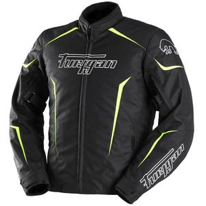 Motorradjacke Furygan Yori schwarz-weiß-fluogelb