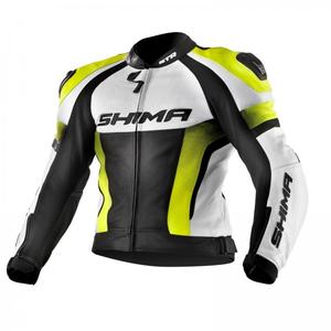 Motorradjacke Shima STR schwarz-weiß-fluo gelb Ausverkauf