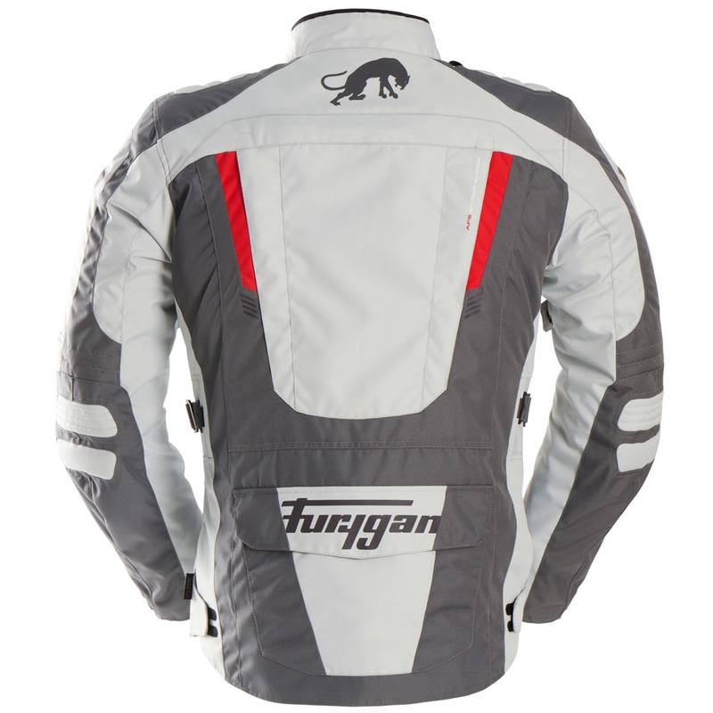 Furygan Apalaches Evo Motorradjacke grau-beige-rot