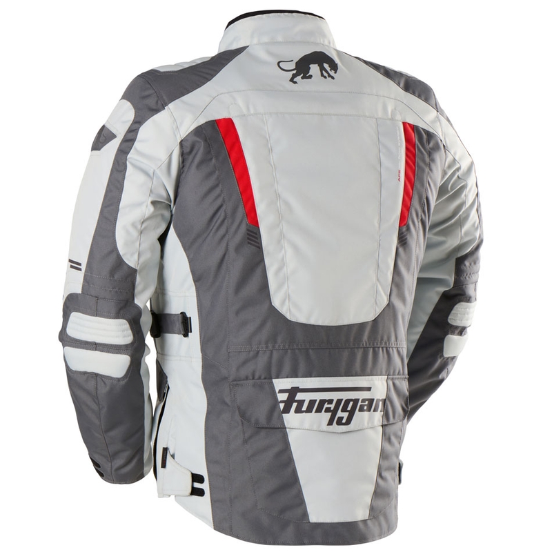 Furygan Apalaches Evo Motorradjacke grau-beige-rot