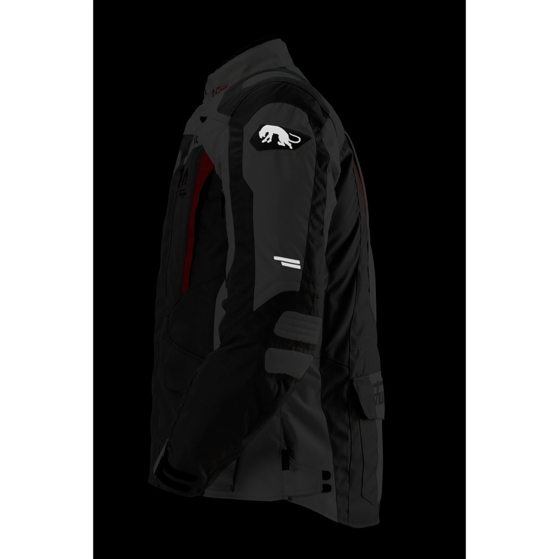 Furygan Apalaches Evo Motorradjacke grau-beige-rot