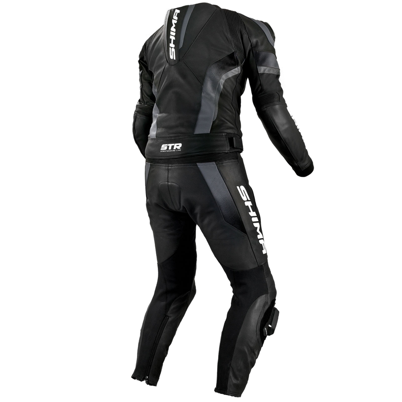 Shima STR schwarz-grauer Motorrad-Overall Ausverkauf