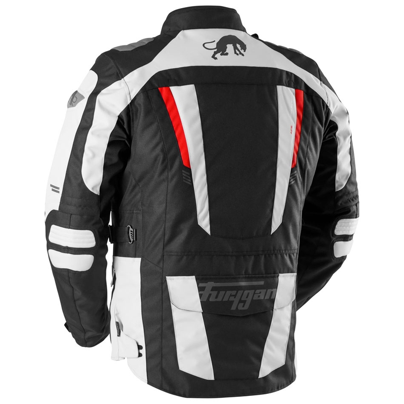 Motorradjacke Furygan Apalaches Evo schwarz-beige-rot