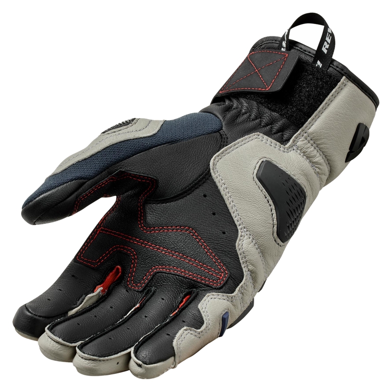 Revit Sand 5 Motorradhandschuhe silber-rot