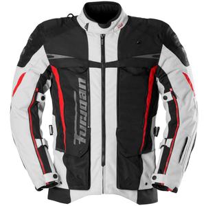 Furygan Montroc Kevlar® Primaloft® 3IN1+ Motorradjacke schwarz-beige-rot