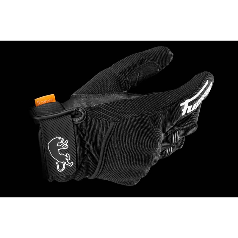 Furygan Jet D3O Evo Motorradhandschuhe schwarz-weiß