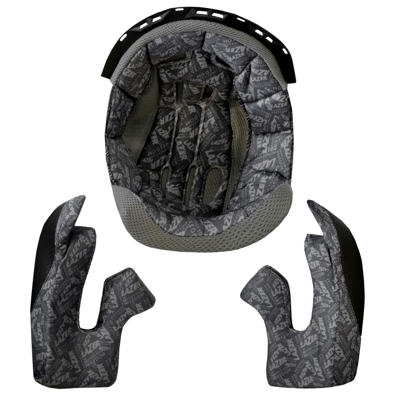 Lazer Bayamo Helm Wangenpolster und Mütze schwarz