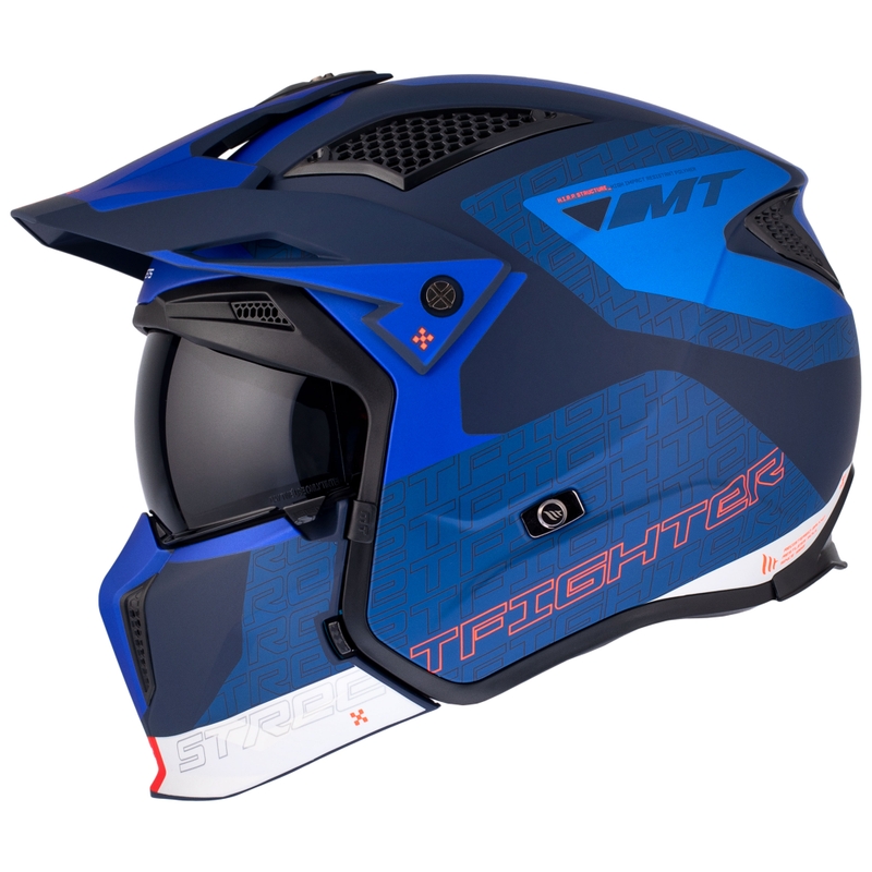 Jethelm MT Streetfighter SV Totem C17 weiß-blau