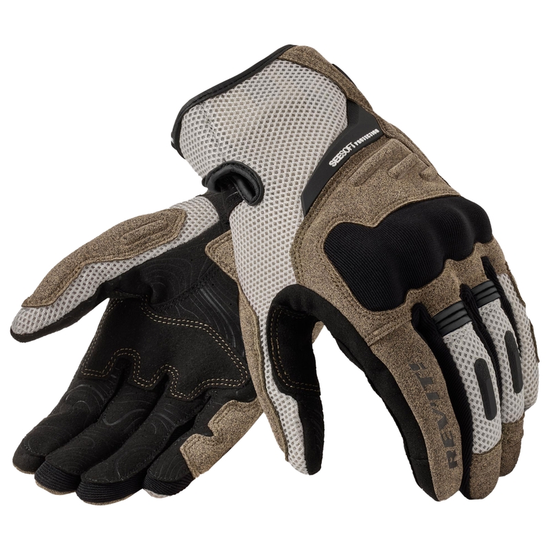 Motorradhandschuhe Revit Cavern Sand-Schwarz