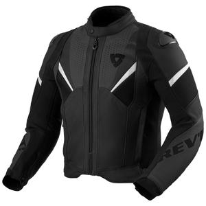 Revit Automate Leder Motorradjacke Schwarz