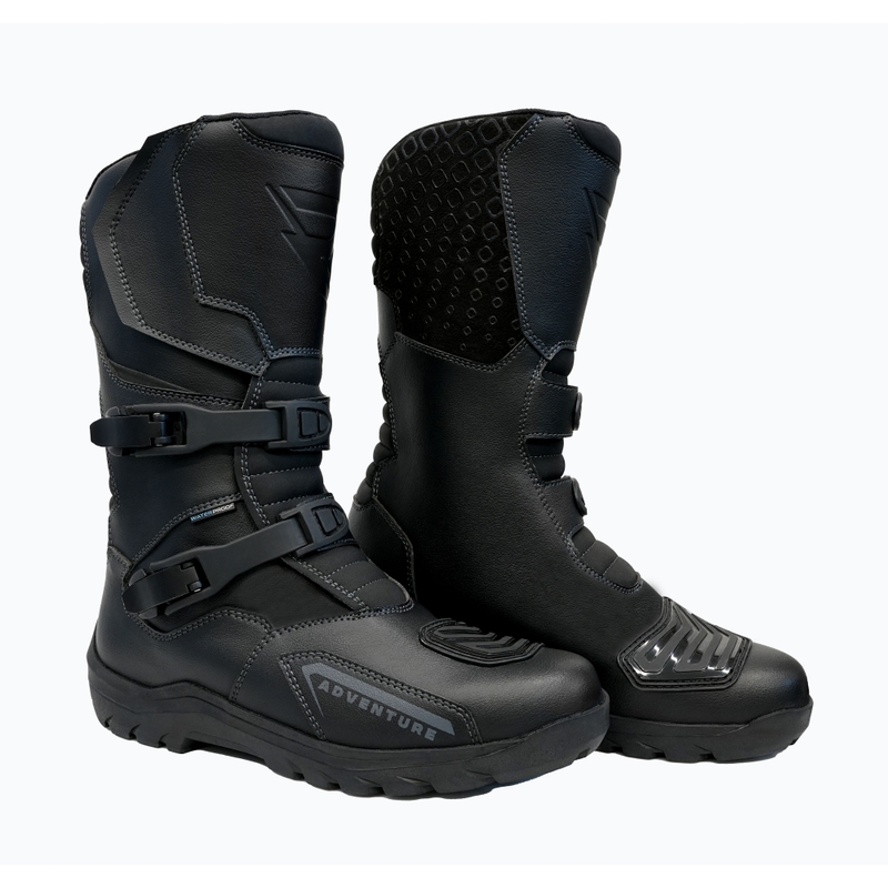Street Racer Adventure WP Motorradstiefel Schwarz