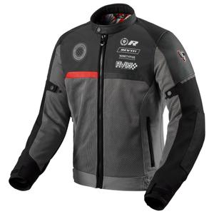 Motorradjacke Revit Swiftblade schwarz-rot