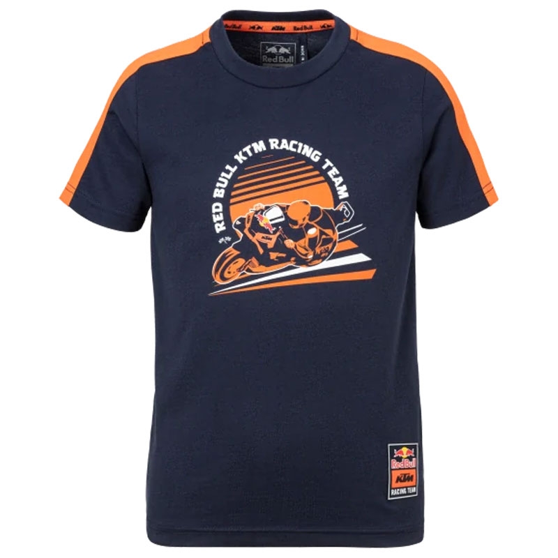T-Shirt KTM Red Bull Racing Grid Kinder Blau-Orange