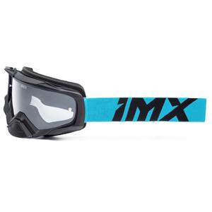 Motocrossbrille iMX Dust schwarz-blau mit klarem Plexiglas