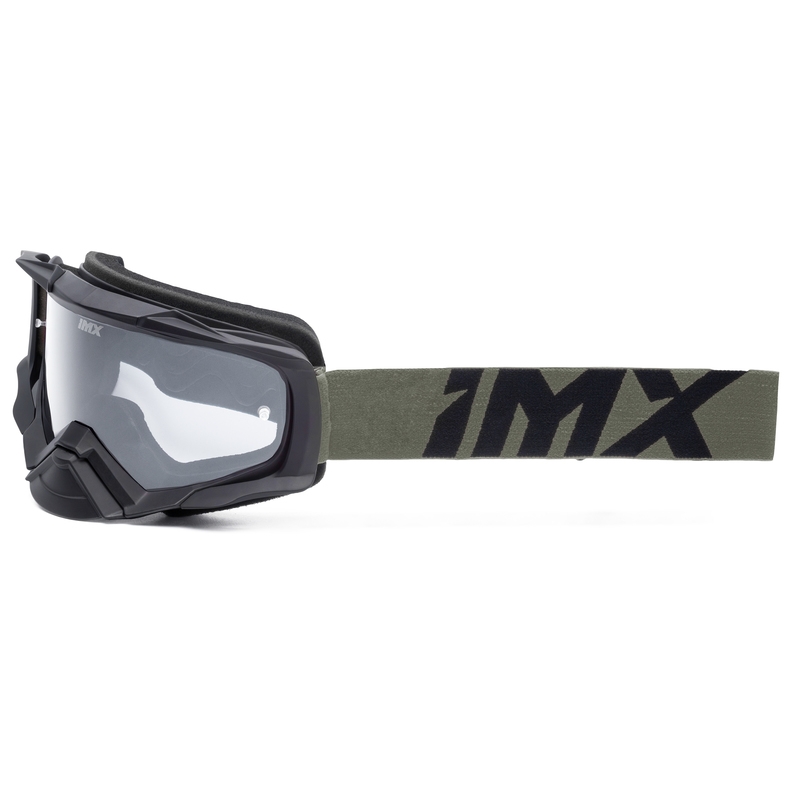 Motocrossbrille iMX Dust schwarz-bronze mit klarem Plexiglas