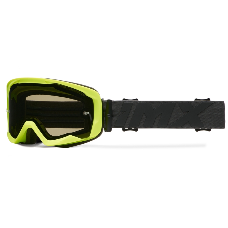 iMX Endurance Flip Motorradbrille fluo gelb-schwarz mit klarem Plexiglas