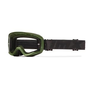 iMX Endurance Flip Motorradbrille grün-schwarz mit klarem Plexiglas