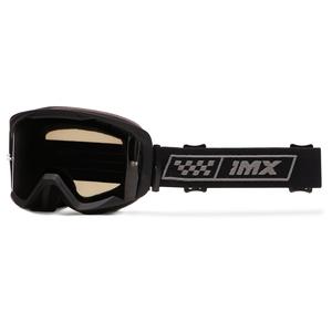 iMX Endurance Race Motorradbrille schwarz-grau mit getöntem Plexiglas