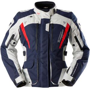Furygan Apalaches Lady Evo Damen Motorradjacke blau-beige-rot