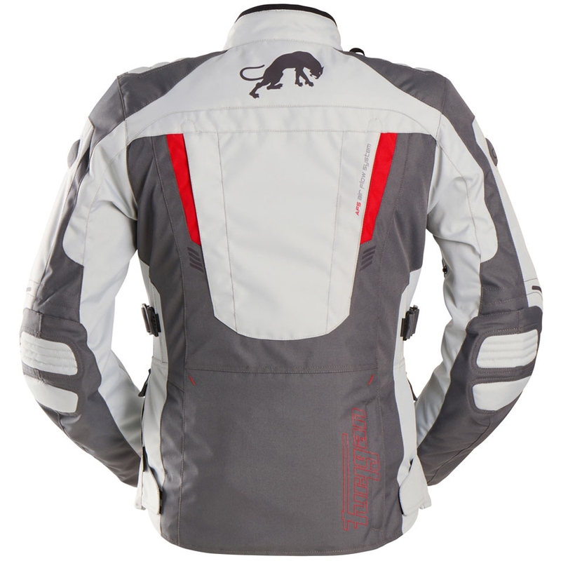 Furygan Apalaches Lady Evo Damen Motorradjacke grau-beige-rot