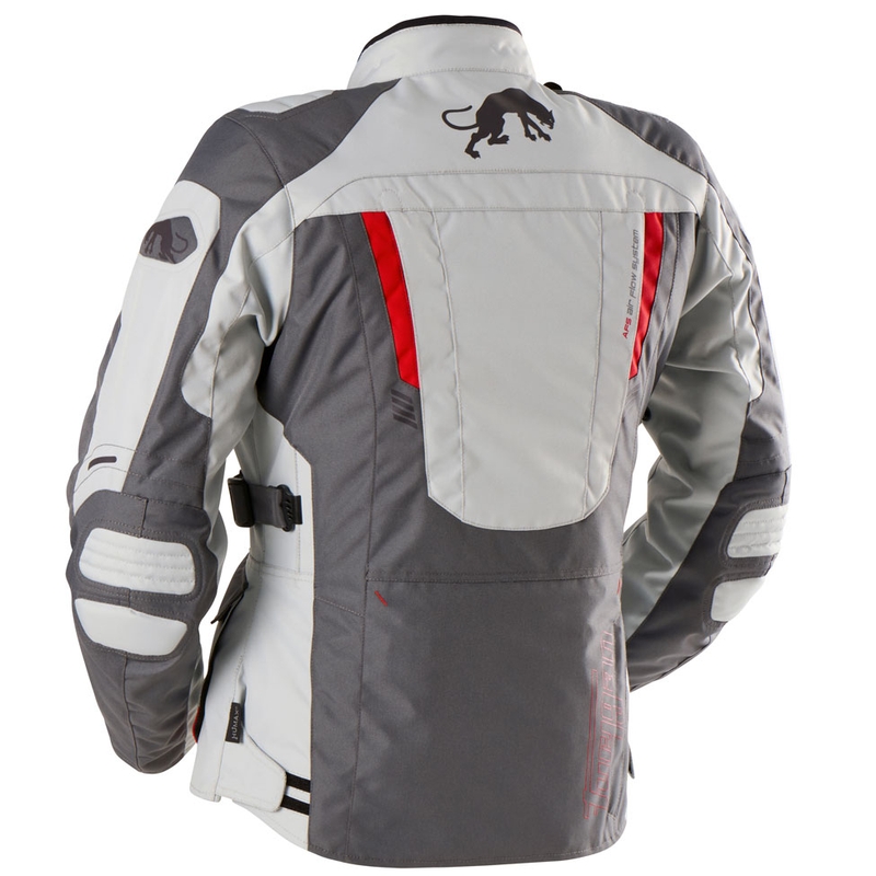 Furygan Apalaches Lady Evo Damen Motorradjacke grau-beige-rot