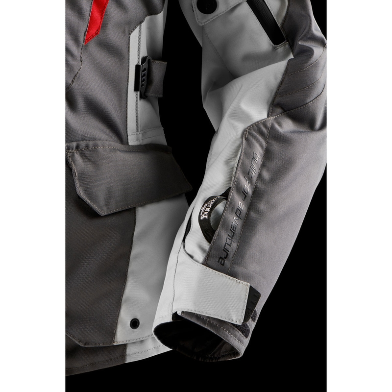 Furygan Apalaches Lady Evo Damen Motorradjacke grau-beige-rot